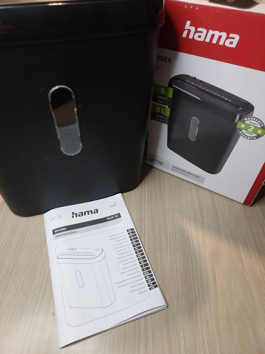 Triturador de Papel Hama Basic 56 – Destruidor de Documentos | Escritó