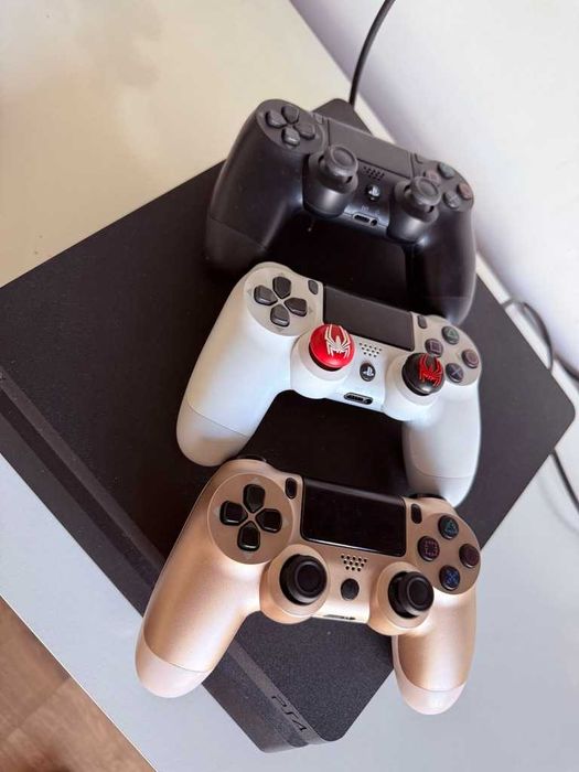 PS4 Slim 500GB Desbloqueado Firmware 11.00 com 3 Comandos e Caixa Original