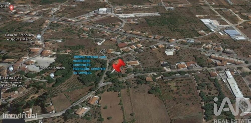 Terreno para construção em Fátima de 1000,00 m2
