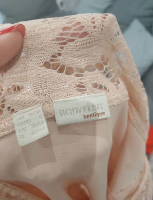 Łososiowa sukienka S