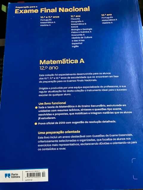 Livros de Preparação Para exame final  9ºAno /11ºAno/12ºAno