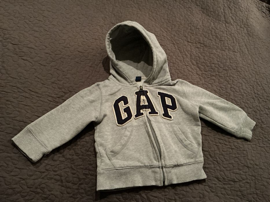 Bluza z kapturem GAP szara 2 latka 80-86