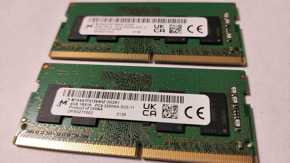 micron 8gb ddr4 3200 - купить запчасти для ноутбуков - Цена на OLX.ua