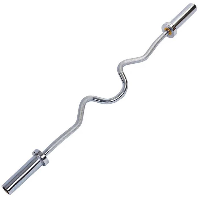 Гриф W-подібний зігнутий 120 см, 50 мм олімпійський, треп, прямий