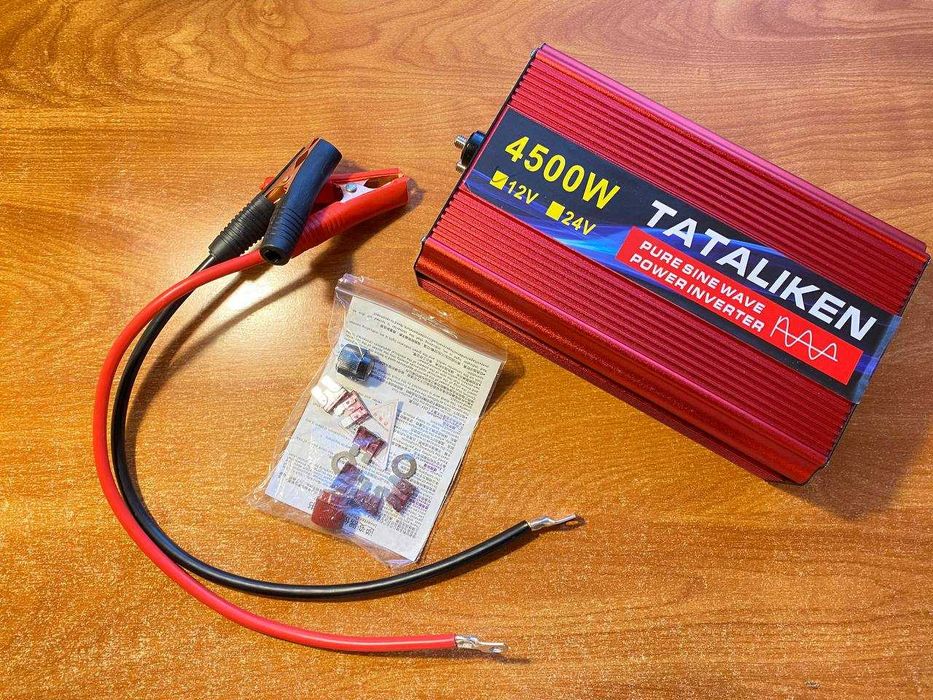 ЧИСТА СИНУСОЇДА! Для котлів. Інвертор 4500W TATALIKEN 12v to 220V