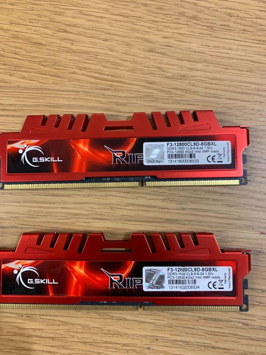 Memórias ram 8gb 1600 mhz64585948443778120