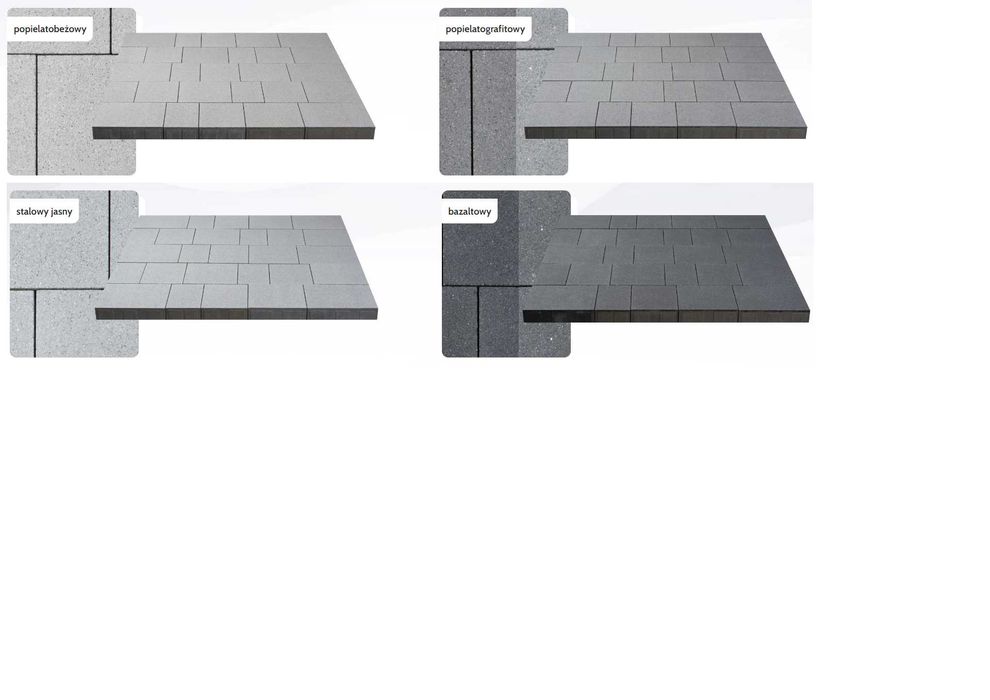 VERINO gr.6cm kostka brukowa premium, śrutowano-szczotkowana Śląsk