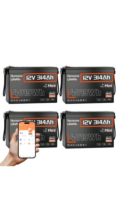 Lifepo4 314 ah bt. 200a BMS