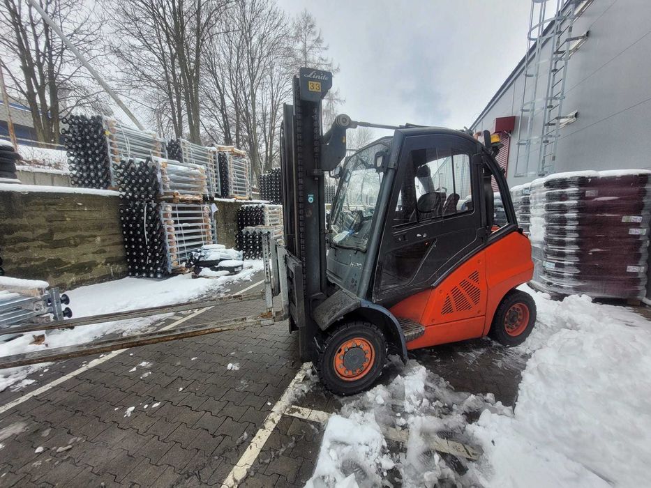 LINDE H40T, pełna kabina, duplex 3,1m, przesuw boczny 2009r.