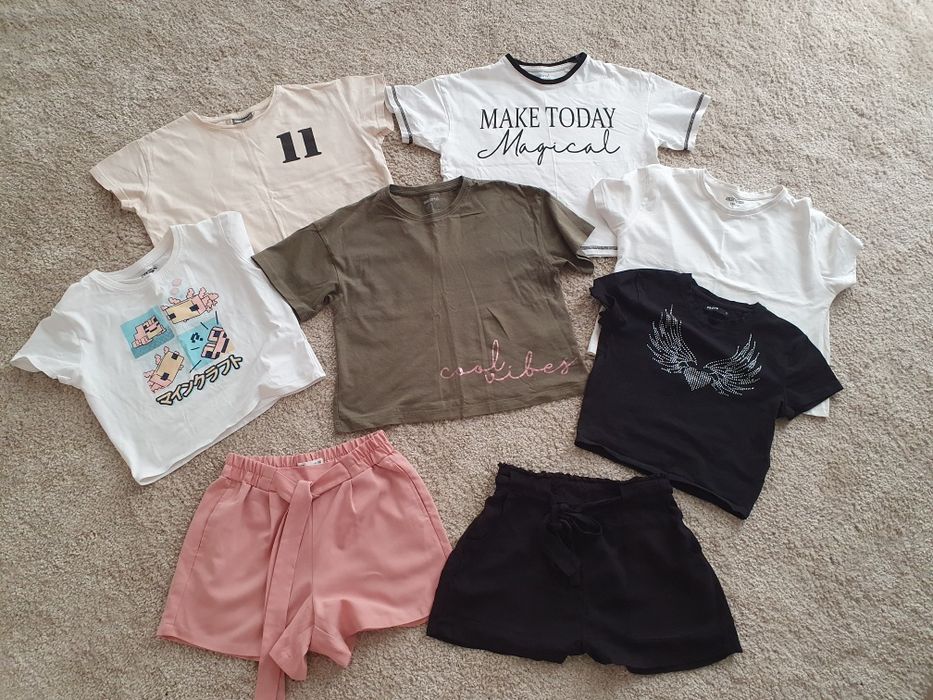 spodenki i topy dla dziewczynki 152-164