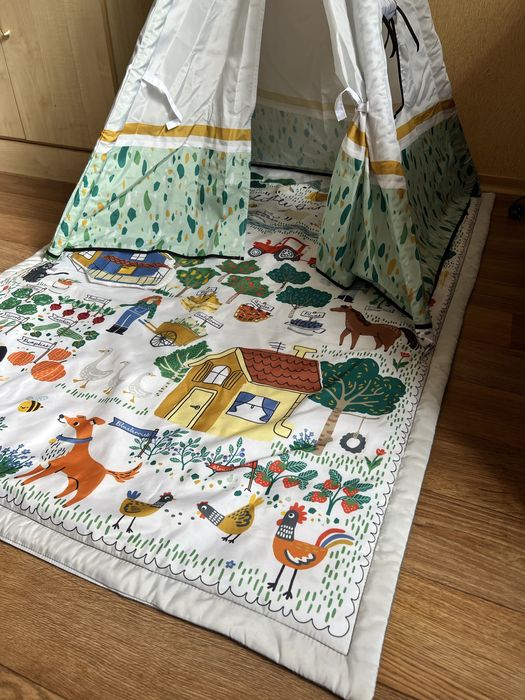 Дитячий розвиваючий килимок 3в1 Kinderkraft Little Gardener