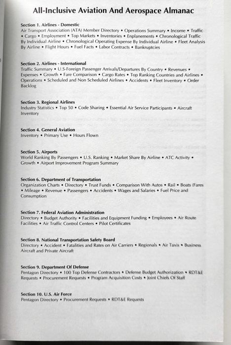 The Aviation & Aerospace Almanac 1995