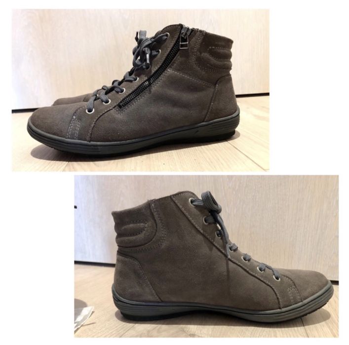 Botki Arcopédico  z naturalnego zamszu damskie, rozmiar 40,5/ 41