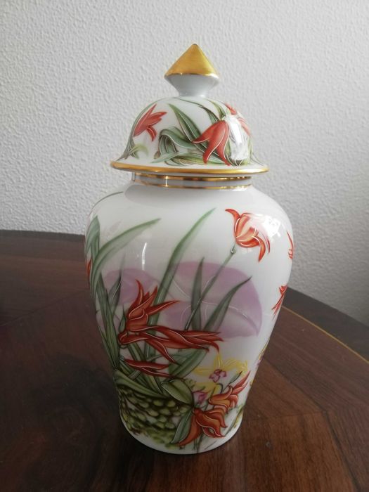 Talha chinesa com o tema ORQUÍDEAS