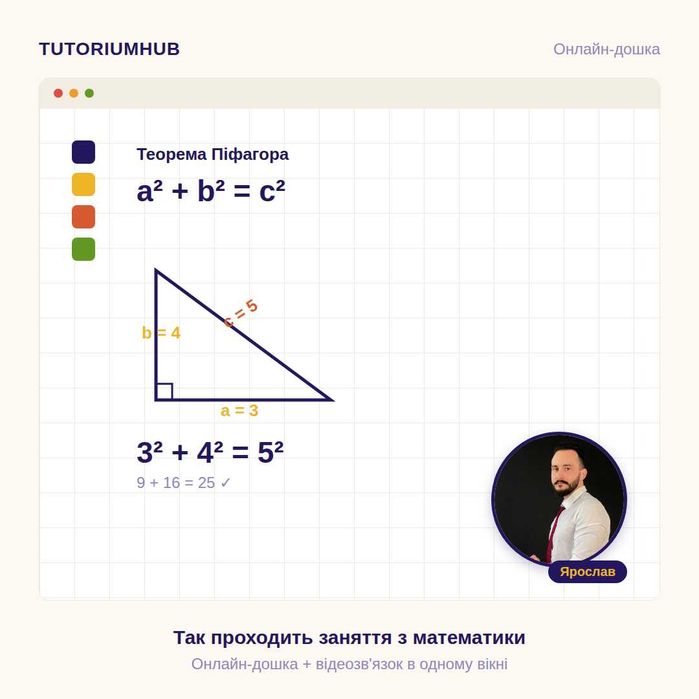 Репетитор математика, англійська, німецька, фізика, хімія, біологія, українська мова, польська мова, початкові класи, онлайн, підготовка до НМТ