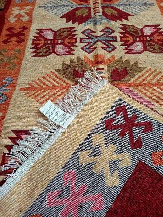 Dwa dywany Dywan kilim dwustronny 150x80 dywanik mata do salonu taras