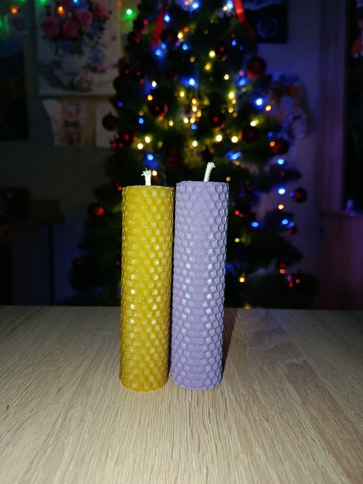 Свічки з вощини ручної роботи