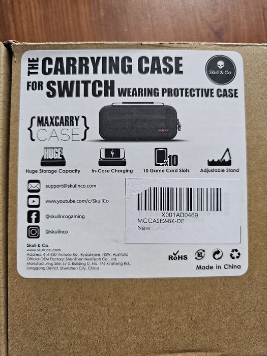 Skull & Co. Maxcarry pokrowiec, etui do konsoli Nintendo switch oled