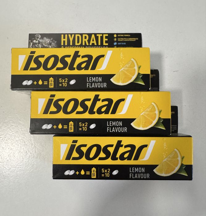 Isostar Hydrate & Perform Powertabs – tabletki elektrolitowe, cytryna, 10 szt.