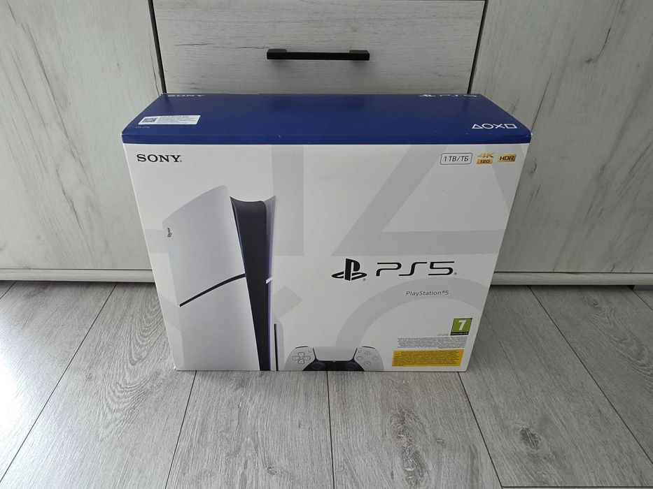 Nowa Konsola Sony PlayStation 5 Slim 1TB + 4 Gier + Podstawka Pionowa