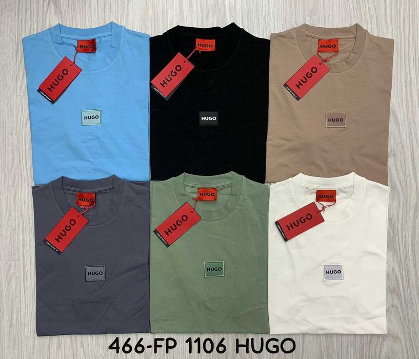 Koszulka męska tshirt Hugo Boss kolory krótki rękaw premium M-XXXL