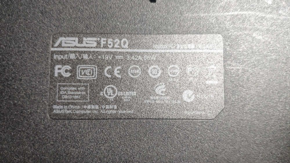 PEÇAS - ASUS F52Q computador portátil para peças64738608122243124