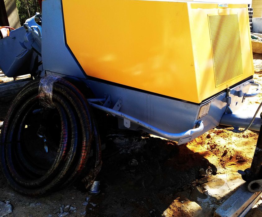 Aluguer máquinas para betonilhas com compressor incorporado Buildibet