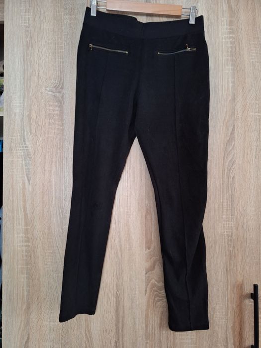 Legginsy damskie z zamkami xl 42