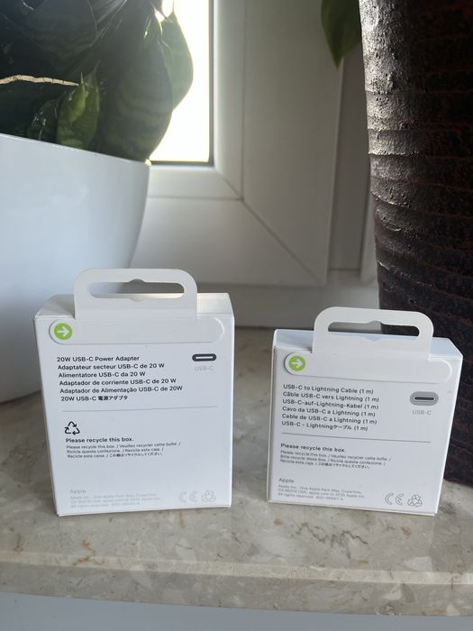 Kabel i ładowarka apple