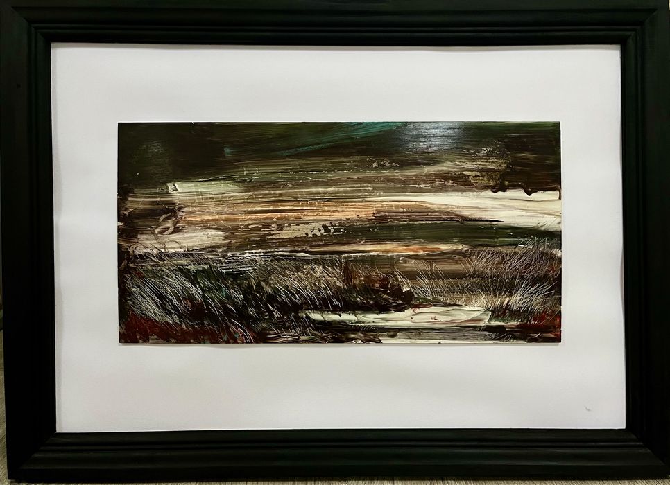 Картина олією в рамі пейзаж