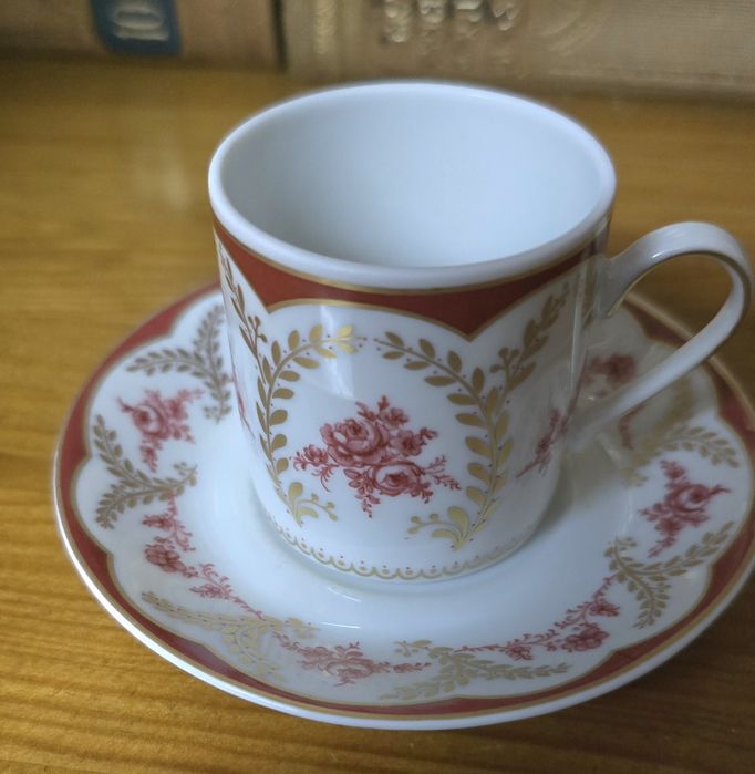 Antiga Chávena de Café com Pires - Gloria Fine Porcelain Bayreuth (Bavaria)