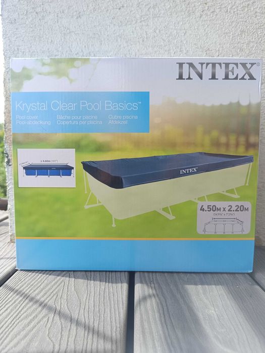 Pokrywa na basen INTEX Rama prostokątna 4,50 × 2,20m.