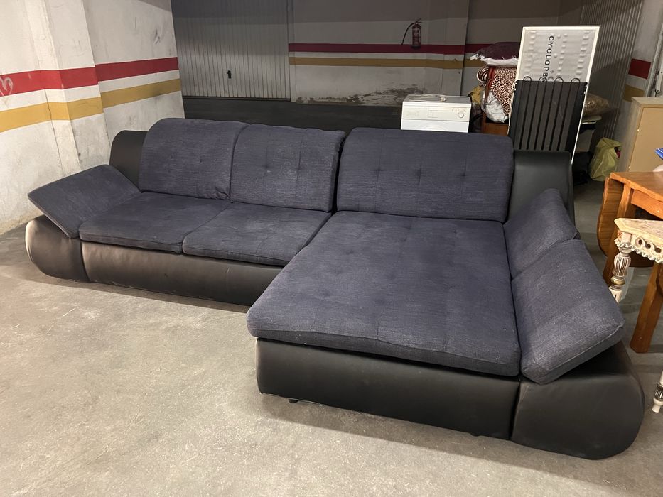 Sofa-cama com chaise longue