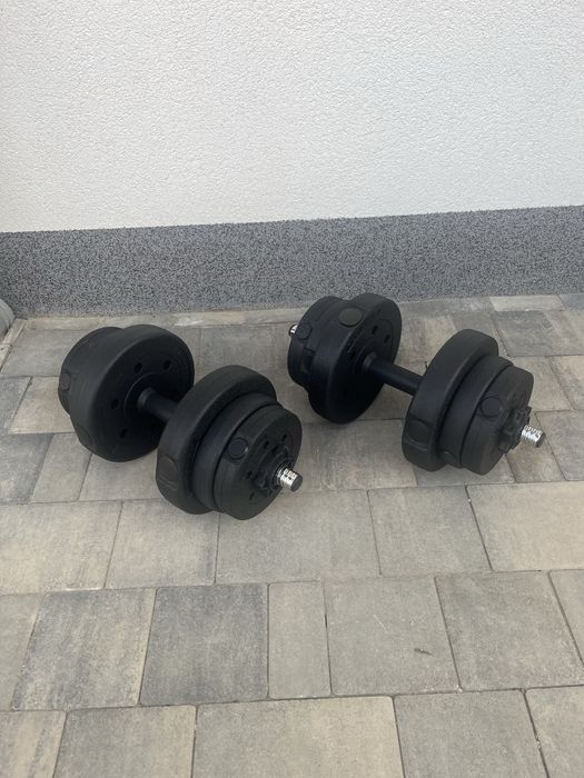 Zestaw Hantli Regulowanych Bitumicznych 19kg Obciążenia