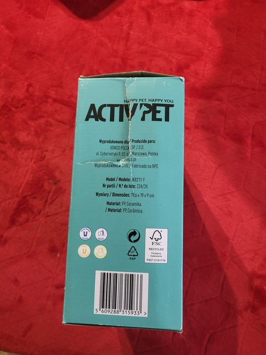 Miseczka na wodę lub pokarm dla psa Activ Pet