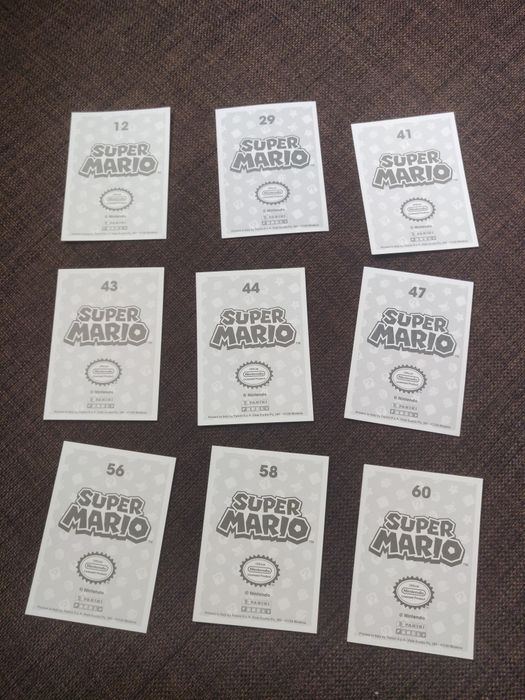Cromos Super Mário Panini