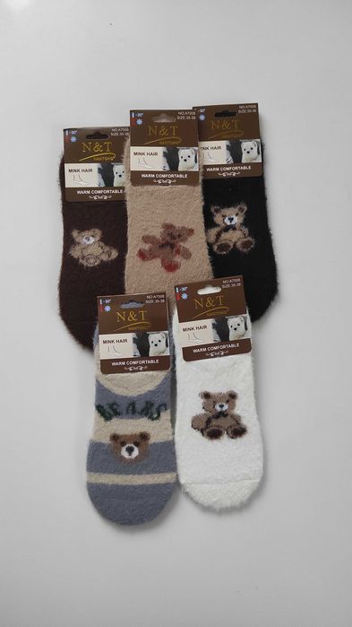 Ciepłe stopki damskie norki 35-38