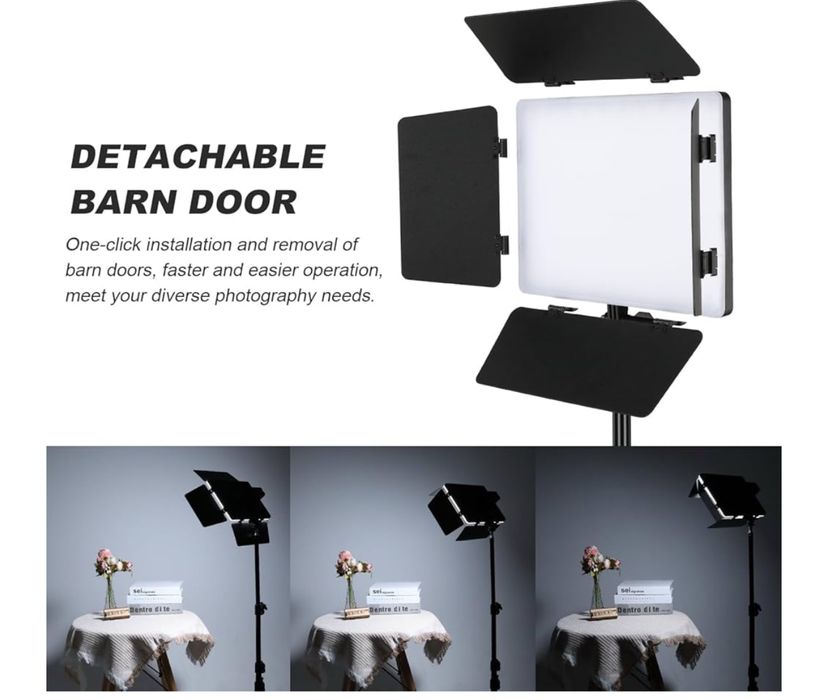 2x lampa studyjna LED Soonpho 20W statyw uchwyt oświetlenie studyjne