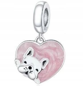 Charms zawieszka buldog pies piesek srebro s925