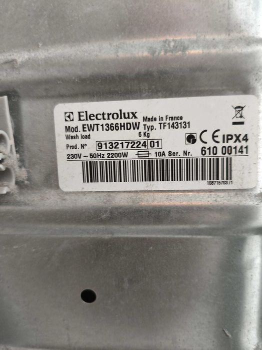 Pralka Elektrolux EWT1366HDW Na Części
