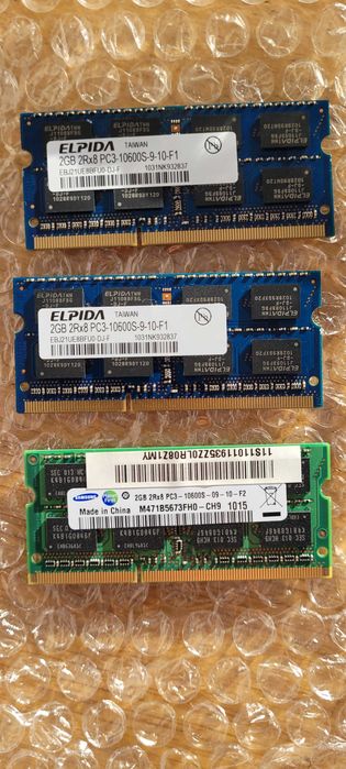 3 x pamięć RAM 2GB 2Rx8 PC3 10600