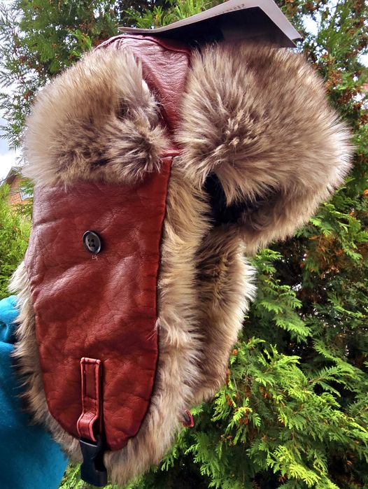 Zimowa czapka uszatka damska ocieplana nowa Wyprzedaż !