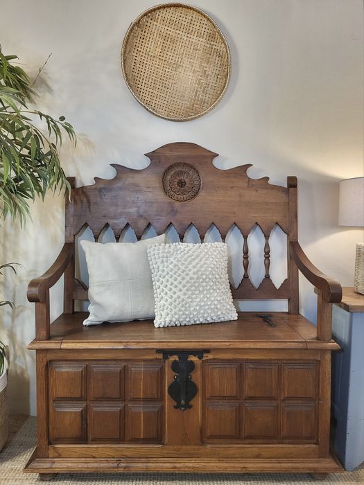 banco, bau, canape, cadeirao, talha, rustico