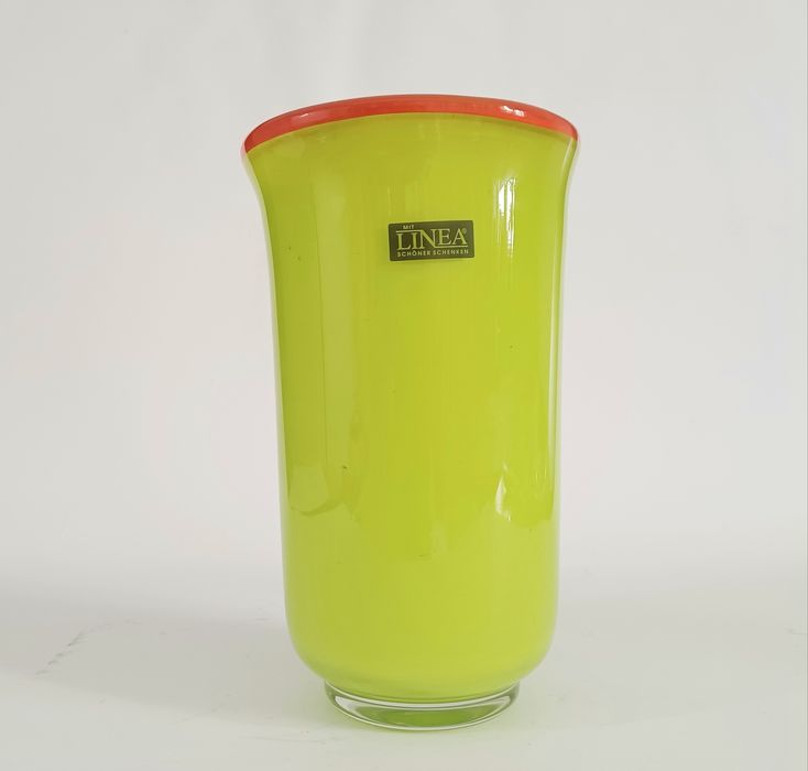 Wazon limonka - grube  szkło artystyczne - New Look