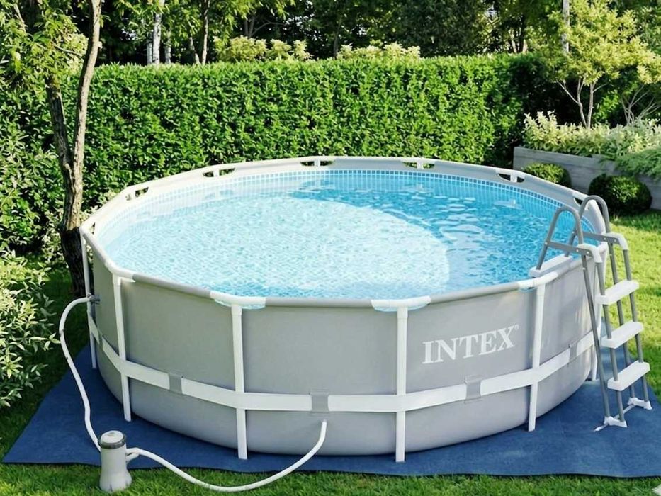 Басейн каркасний INTEX Інтекс новий 305 * 99 фільтр драбина тент / Скідка / Бассейн каркасный