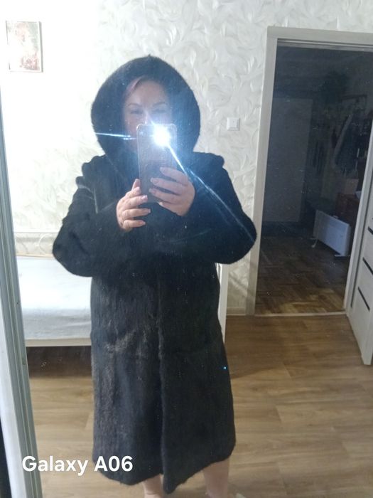 Новая шуба из чёрной норки!