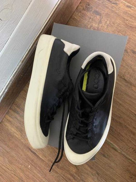 Кожаные сникерсы кеды кроссовки ecco flexure t-cap р 37