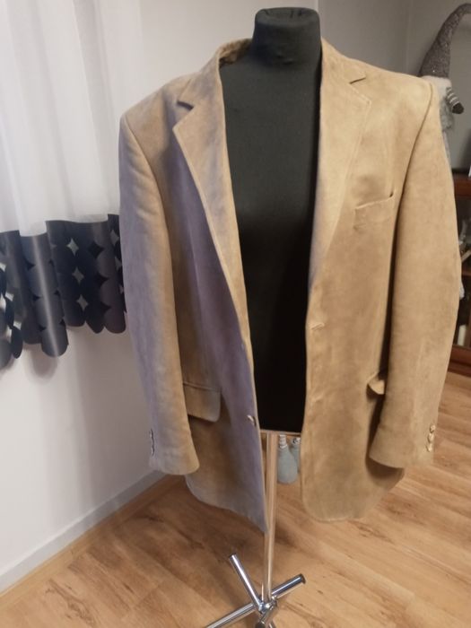 Marynarka bezowa 50 prosta taylors meska