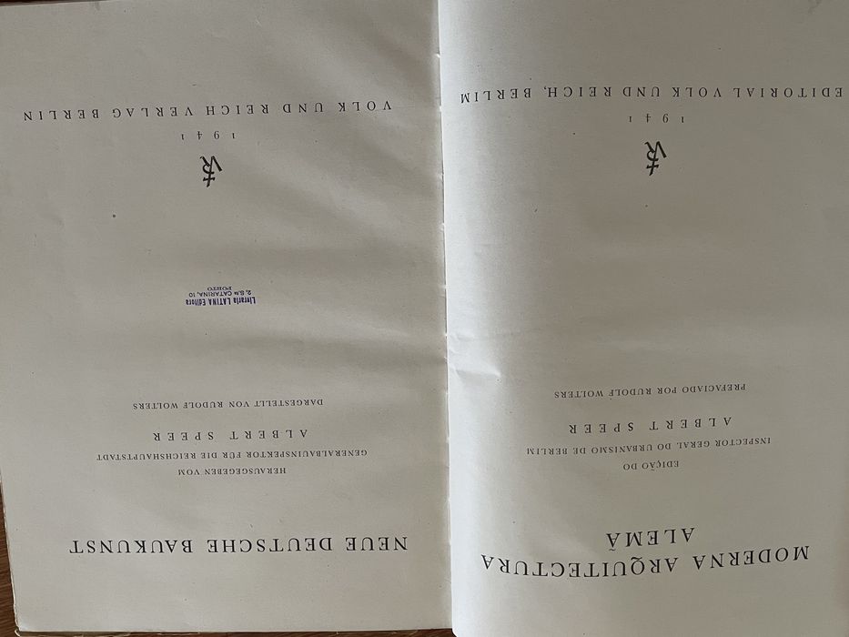 Arquitetura Edição do Inspect. Geral do Urban. de Berlim Albert Speer
