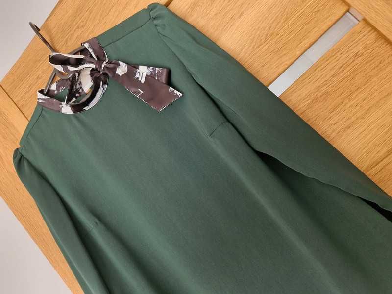 Bluzka elegancka butelkowa zieleń Mohito M